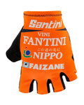 SANTINI γάντια με κοντά δάχτυλο - NIPPO FANTINI 2019 - πορτοκαλί/μπλε/λευκό