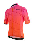 SANTINI κοντομάνικες φανέλα - TONO PURO - ροζ/μπορντό/πορτοκαλί