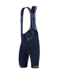 SANTINI κοντά παντελόνια με τιράντες - NIBALI - μπλε