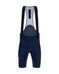 SANTINI κοντά παντελόνια με τιράντες - TONO DINAMO - μπλε