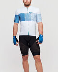 SANTINI κοντομάνικες φανέλα - TONO FRECCIA - μπλε/λευκό