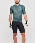 SANTINI κοντή φανέλα και κοντό παντελόνι - SLEEK DINAMO - πράσινο/μαύρο
