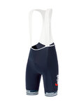SANTINI κοντά παντελόνια με τιράντες - TREK SEGAFREDO 2021 - μπλε