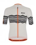 SANTINI κοντομάνικες φανέλα - TONO PROFILO - λευκό/μαύρο/πορτοκαλί