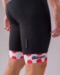 SANTINI κοντά παντελόνια με τιράντες - TOUR DE FRANCE 2022 - λευκό/κόκκινο/μαύρο