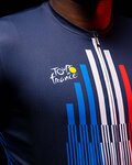 SANTINI κοντομάνικες φανέλα - TOUR DE FRANCE 2022 - λευκό/κόκκινο/μπλε