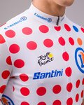 SANTINI κοντομάνικες φανέλα - TOUR DE FRANCE 2024 - κόκκινο/λευκό