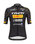 SANTINI κοντομάνικες φανέλα - TREK PIRELLI MTB 20 - μαύρο/λευκό/κίτρινο