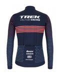 SANTINI χειμερινές μακρυμάνικες φανέλες - TREK 2022 FACTORY RACING CX WINTER - ροζ/μπλε