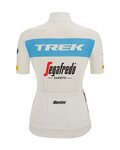 SANTINI κοντομάνικες φανέλα - TREK SEGAFREDO 2022 LADY FAN LINE - μπλε/λευκό