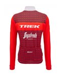 SANTINI χειμερινές μακρυμάνικες φανέλες - TREK SEGAFREDO 2023 WINTER - κόκκινο/λευκό
