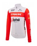 SANTINI χειμερινές μακρυμάνικες φανέλες - TREK SEGAFREDO 2023 WINTER - κόκκινο/λευκό