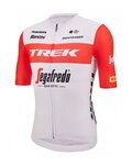 SANTINI κοντομάνικες φανέλα - TREK SEGAFREDO 2023 FAN LINE - κόκκινο/λευκό