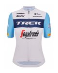 SANTINI κοντομάνικες φανέλα - TREK SEGAFREDO 2023 LADY FAN LINE - γαλάζιο/λευκό