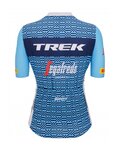 SANTINI κοντομάνικες φανέλα - TREK SEGAFREDO 2023 LADY FAN LINE - γαλάζιο/λευκό