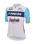 SANTINI κοντομάνικες φανέλα - TREK SEGAFREDO 2023 LADY FAN LINE - γαλάζιο/λευκό