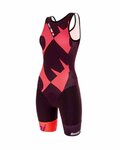 SANTINI φόρμες - X IRONMAN LADY CUPIO - ροζ/μπορντό