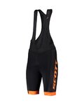 SCOTT κοντά παντελόνια με τιράντες - RC TEAM - μαύρο/πορτοκαλί