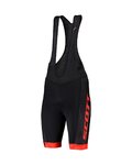 SCOTT κοντά παντελόνια με τιράντες - RC TEAM - μαύρο/κόκκινο