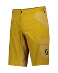 SCOTT κοντά παντελόνια χωρίς ιμάντες - TRAIL FLOW - κίτρινο