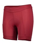 SCOTT κοντά παντελόνια χωρίς ιμάντες - ENDURANCE 20 LADY - μπορντό