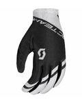 SCOTT γάντια με μακριά δάχτυλα - RC TEAM LF - λευκό/μαύρο