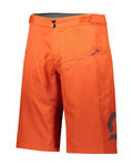 SCOTT κοντά παντελόνια χωρίς ιμάντες - TRAIL VERTIC - πορτοκαλί