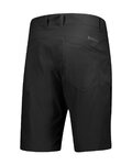 SCOTT κοντά παντελόνια χωρίς ιμάντες - TRAIL MTN - μαύρο