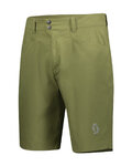 SCOTT κοντά παντελόνια χωρίς ιμάντες - TRAIL MTN - πράσινο