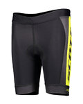 SCOTT κοντά παντελόνια χωρίς ιμάντες - RC PRO JUNIOR - μαύρο/κίτρινο