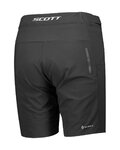 SCOTT κοντά παντελόνια χωρίς ιμάντες - ENDURANCE LS/FIT W/PAD - μαύρο