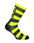 SIX2 κάλτσες κλασικές - LUXURY MERINO - μαύρο/κίτρινο