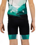 SPORTFUL κοντά παντελόνια χωρίς ιμάντες - BORA 2021 KIDS BOH - μαύρο/πράσινο