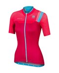 SPORTFUL κοντομάνικες φανέλα - BODYFIT PRO LADY - ροζ/τιρκουάζ