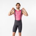 CASTELLI κοντά παντελόνια με τιράντες - GIRO TROFEO 2 - γκρί