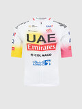 PISSEI κοντομάνικες φανέλα - UAE TEAM EMIRATES REPLICA - GIRO + TOUR 24 - λευκό/ροζ/κίτρινο