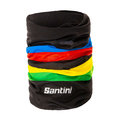SANTINI μαντήλι λαιμού - UCI RAINBOW - μαύρο/ιριδίζον