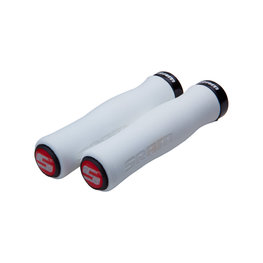 SRAM γκριπς - LOCKING GRIPS 129 mm - γκρί/κόκκινο