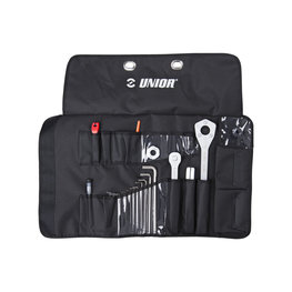 UNIOR σετ εργαλείων - PRO TOOL ROLL SET - μαύρο/ασημένιο