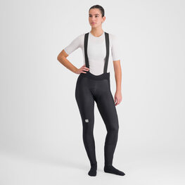 SPORTFUL μακριά παντελόνια με τιράντες - BODYFIT PRO W - μαύρο