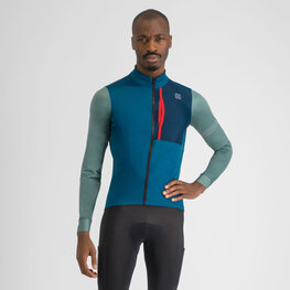 SPORTFUL χειμερινές μακρυμάνικες φανέλες - SUPERGIARA THERMAL - μπλε/πράσινο