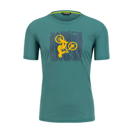 KARPOS κοντομάνικα μπλουζάκια - VAL FEDERIA - πράσινο/κίτρινο