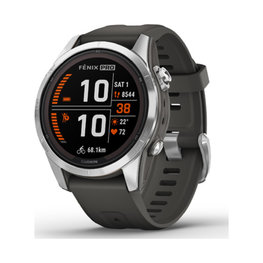 GARMIN smart watch - FENIX 7S PRO SOLAR - ανθρακί/ασημένιο