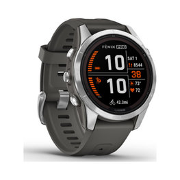 GARMIN smart watch - FENIX 7S PRO SOLAR - ανθρακί/ασημένιο
