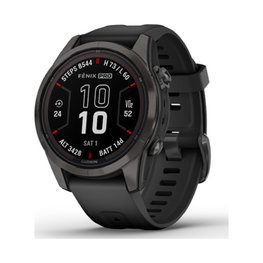 GARMIN smart watch - FENIX 7S PRO SAPPHIRE SOLAR - μαύρο