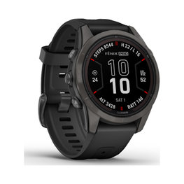 GARMIN smart watch - FENIX 7S PRO SAPPHIRE SOLAR - μαύρο