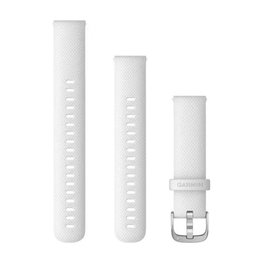 GARMIN λουράκια - QUICK RELEASE 18 MM - λευκό/ασημένιο