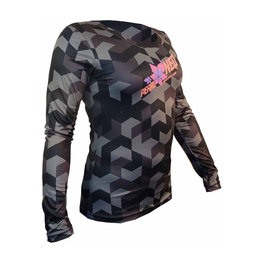 HAVEN θερινές μακρυμάνικες φανέλες - PEARL NEO LONG - μαύρο/ροζ