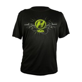 HAVEN κοντομάνικες φανέλα - NAVAHO II SHORT - μαύρο/πράσινο