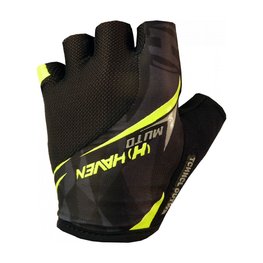 HAVEN γάντια με κοντά δάχτυλο - MUTO - μαύρο/πράσινο